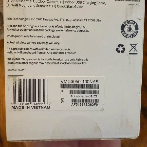 Arlo Essential Outdoor Camera 2K - Picture 5 of 5